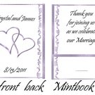Purple Hearts Mintbooks / Mint Matchbooks