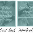Teal Roses Mintbooks / Mint Matchbooks