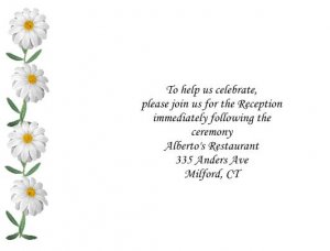 Daisy Chain reception cards