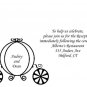 Royal Coach Reception Cards (color match)