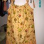 Orange/Red Floral w/ Striped Border Pillowcase Dress