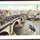 B0177cgt UK GenS London Bridge Horse Carriage postcard
