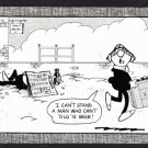 B0176cgt Humour Andy Capp Beer Case postcard