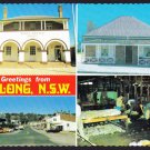 B0218 Australia NSW Molong Multiview Post Office Sheep Shearing postcard