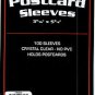 100 BCW Regular Postcard Protection Sleeves 3-11/16 X 5-3/4