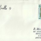 CV0184ryt Apollo 9 pmkd 4Mar1969 WRE Woomera Australia Space Cover