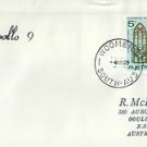 CV0195ryt Apollo 9 pmkd 4Mar1969 WRE Woomera Australia Space Cover