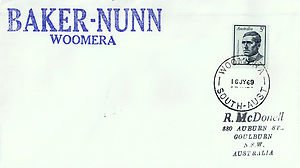 CV0060ryt Apollo 11 dated 16JUL1969 Baker-Nunn Woomera Australia Space Cover