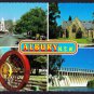 A2463 Australia NSW Albury Multiview Hume Weir Church postcard
