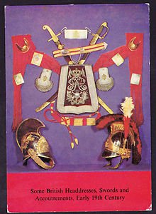 A5119aps Military British Headdress Swords postcard