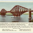 C4843cgt UK Forth Bridge with details vintage postcard
