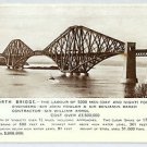 C4839cgt UK Forth Bridge with Details vintage postcard
