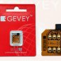 Gevey Turbo CHIP UNLOCK Sim CARD Interposer AT&T WORLD GSM Iphone 4S IOS 6 7- 7.1.1 8 8.0.2