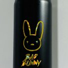 Bad Bunny 18oz Stainless Steel Vacuum Water Bottle Black Gold