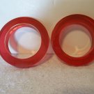 (6) VTG NOS Cranberry Lucite Acrylic Bangle BANGLES Bracelets Estee Lauder