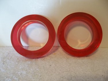 (10) VTG NOS Cranberry Lucite Acrylic Bangle BANGLES Bracelets Estee Lauder 886