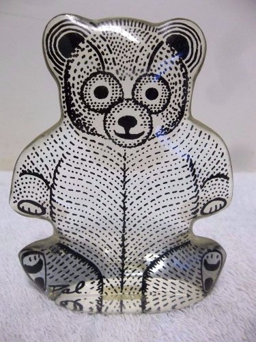 VTG Abraham Palatnik Lucite Acrylic Teddy Bear Sculpture Figurine 2725