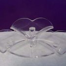 Vintage Modern Sculptural Acrylic Lucite Centerpiece Platter Tray Tiered 2451