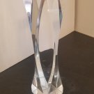 Vintage Modern Acrylic Lucite Sculpture Prism Alessio Tasca ? Tower Column 2794