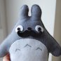 Handmade Totoro with mustache felt plush toy