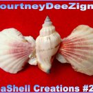 Artisan Seashells French Style Barrette #259 Handmade Hair & Accessory Jewelry