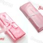 7pcs Makeup Brush Set Kit With Roll Up Pink Bag Case Eyeshadow Cosmetic Brush Free Shipping