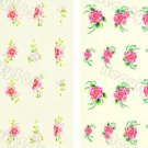 New 10 Sheets 3D Nail Art Sticker Water Temporary Tattoos Watermark Stickers Lot Free Shipping