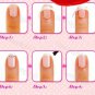 Hot Selling 3 Packs/lot Nail Art Tips Form Fringe One Style Guides Nail Sticker DIY Stencil
