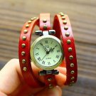 wristwatches for women gift fashion clock designer red leather quartz wrist watch free shipping