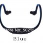 Blue Wireless Headset Style Sport MP3 Player, TF Card MP3 Player, Digital Music Player