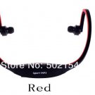 Red Wireless Headset Style Sport MP3 Player, TF Card MP3 Player, Digital Music Player