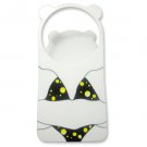Reveal personality cartoon bikini personality design originality table glass clamp creative