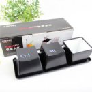 Alt Ctrl Del shaped Key keyboard cup 3pcs/set free shipping by airmail