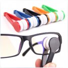 Mini Microfiber Glasses Eyeglasses Cleaner Cleaning Clip 3pcs(Random Color)