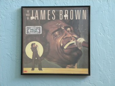 Framed Vintage Record Album - The Best of James Brown  0041