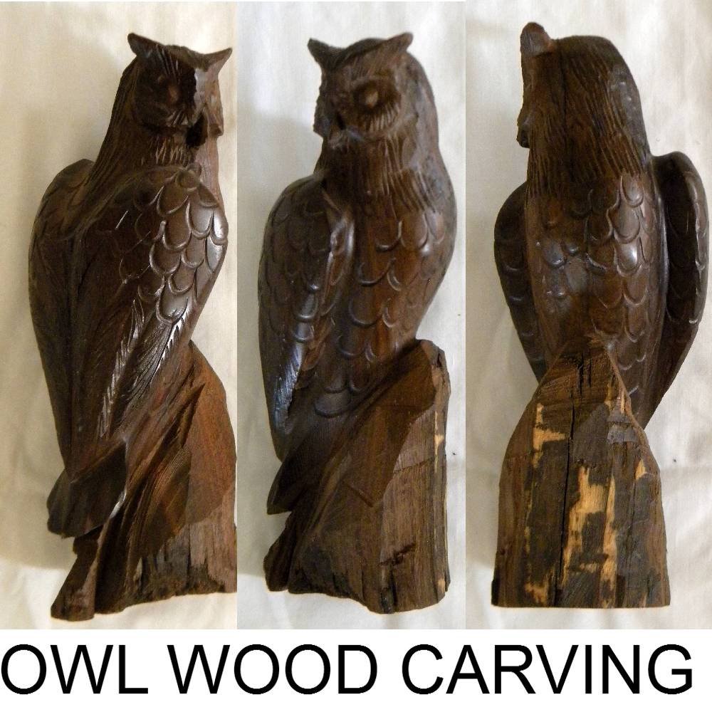 Owl Wood Carving