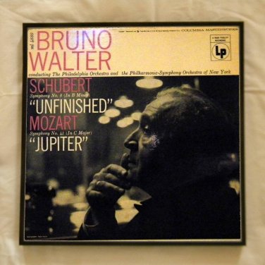 Framed Record Album Cover - Schubert Symphony No. 8   Bruno Walter  0064