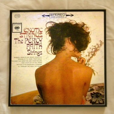 Framed Vintage Record Album Cover  -  Exotic Strings  -  Percy Faith  0067