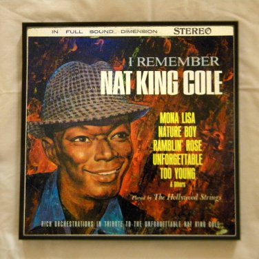 Framed Vintage Record Album Cover -  Remember Nat King Cole  0075