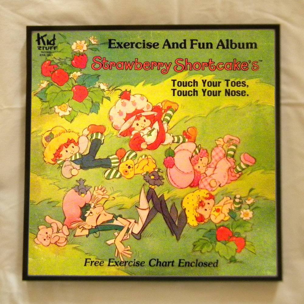 Framed Vintage Record Album Cover Strawberry Shortcake S Touch Your Toes Touch Your Nose 0081