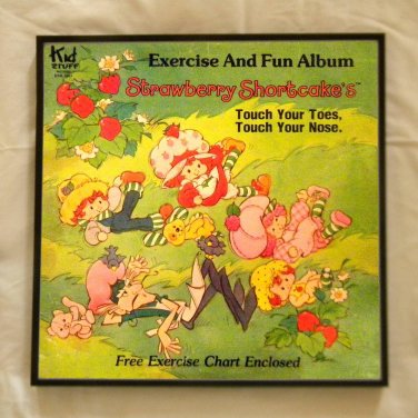 Framed Vintage Record Album Cover - Strawberry Shortcake's  Touch Your Toes Touch Your Nose  0081