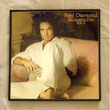 Framed Vintage Record Album Cover - 12 Greatest Hits Vol.II  -  Neil Diamond  0084