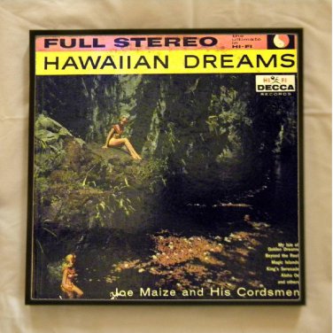 Hawaiian Dreams - Joe Maize and his Cordsmen - Framed Vintage Record Album Cover â�� 0100