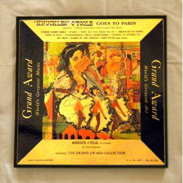 Knuckles Otoole Goes To Paris - Framed Vintage Record Album Cover â�� 0101