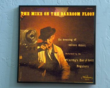 Mike on the Barroom Floor - McCarthy's Bar and Grill Regulars - Framed Record Album Cover â�� 0102