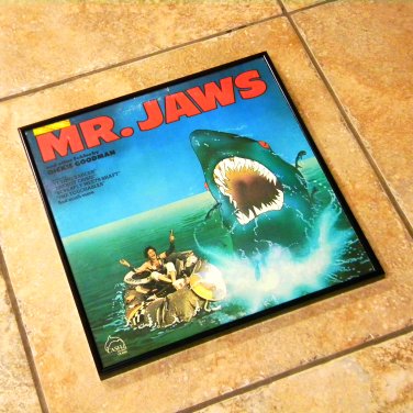 Dickie Goodman â�� Mr. Jaws And Other Fables By Dickie Goodman - Framed Vintage Album Cover  0122