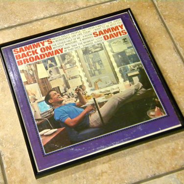 Sammy Davis, Jr. - Sammy's Back on Broadway - Framed Vintage Record Album Cover â 0127