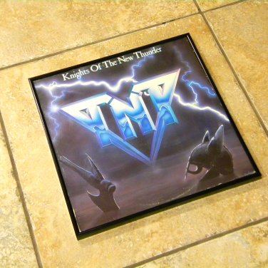 TNT â�� Knights of the New Thunder - Framed Vintage Record Album Cover - 0128