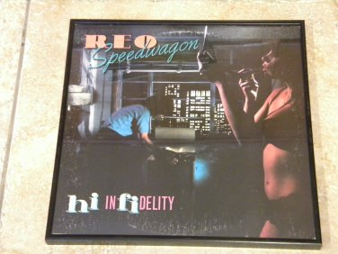 R.E.O. Speedwagon - Hi-Infidelity - Framed Vintage Record Album Cover â�� 0137