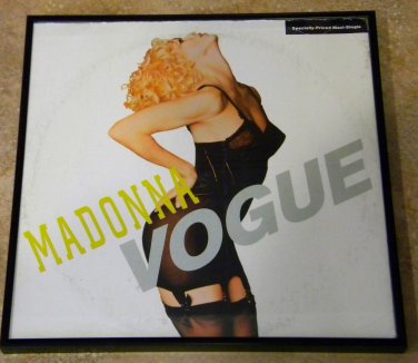 Vogue - Madonna - Framed Vintage Maxi-single Cover â�� 0146